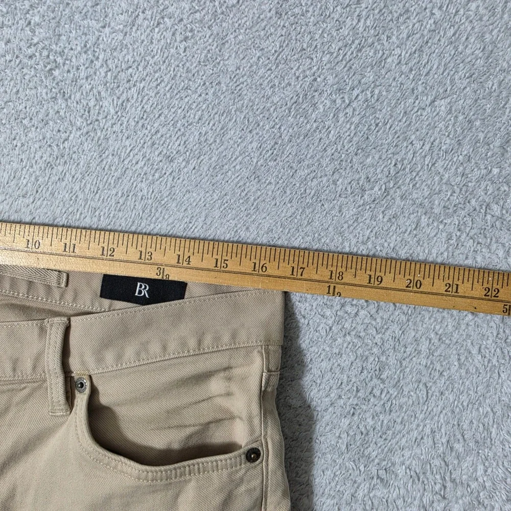 Banana Republic Traveler Pants Mens 32/32 Twill Khaki Skinny Stretch
